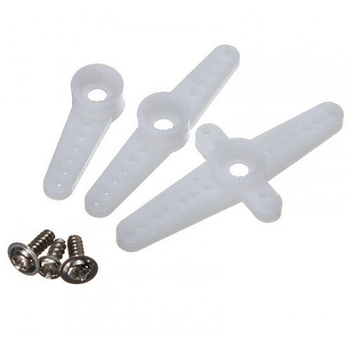 Accesorios para servomotor. Blanco