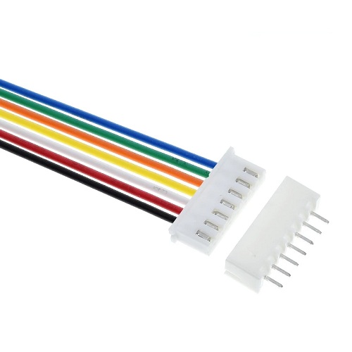 Kit conector macho recto para PCB + hembra con cable 30cm. De 7 pines