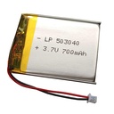 Batería Litio Polímero 3.7V 700mA