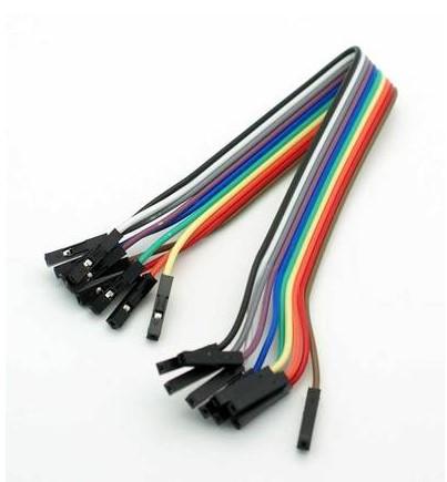 Cable conexión fácil Dupont H/H 15cm, 10 unidades, colores diferentes