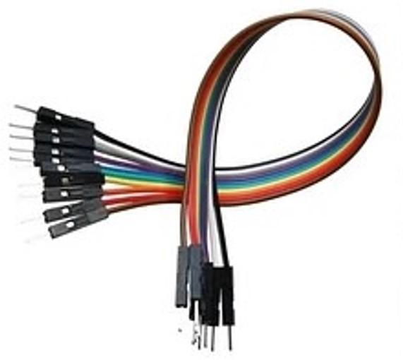 Cable conexión fácil Dupont M/M 30cm, 10 unidades, colores diferentes