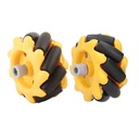 Par de ruedas omnidireccionales de 48mm