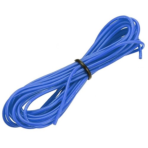 Cable siliconado para batería. 22-AWG. Azul