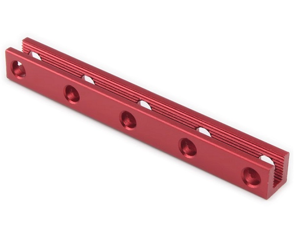 Viga de aluminio 5 agujeros. 72mm