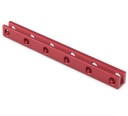Viga de aluminio 6 agujeros. 88mm