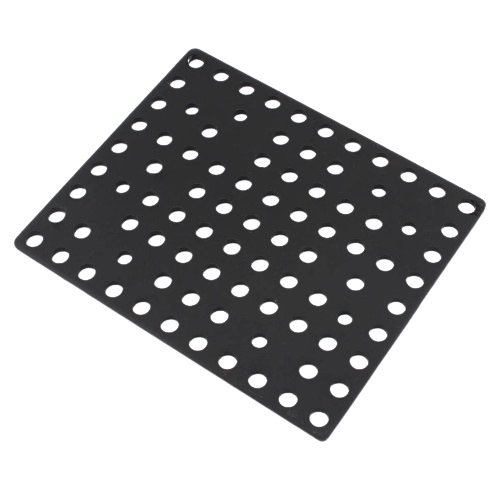 Plato tipo A de aluminio 11x9 agujeros. 88x56mm