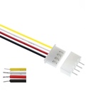 Kit cable conector hembra 2.54mm+conector macho recto para PCB. De 4 pines