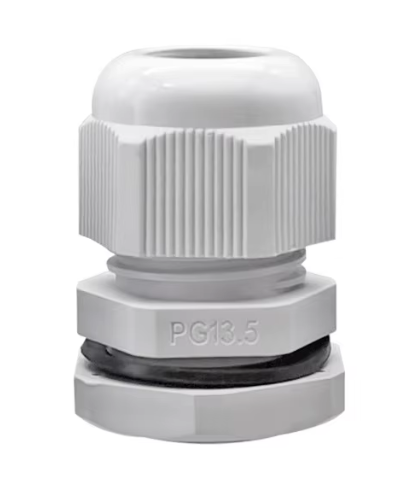 Prensa estopa PG 13.5 PVC, IP68 Blanco