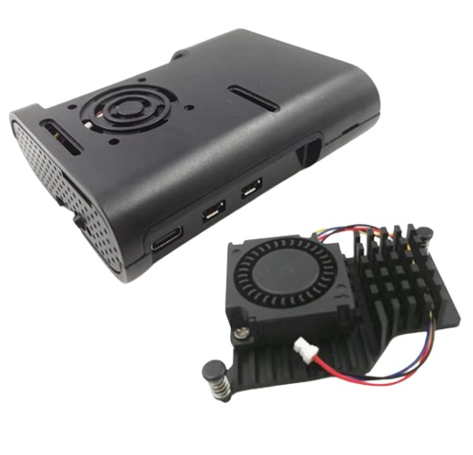 Kit caja de protección y sistema de disipador para Raspberry Pi 5