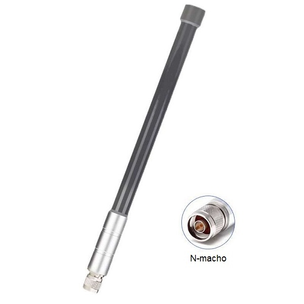 Antena de fibra de vidrio LoRa 915MHZ 5dBi. N macho. Para exteriores