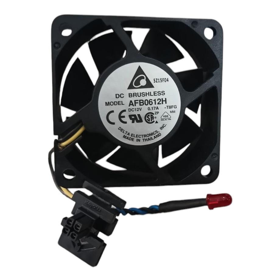 Ventilador 12V 0.17A 60x60x25mm con LED y conector