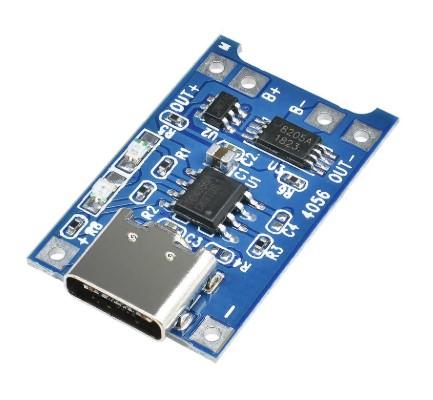 Cargador USB tipo C para batería litio - 3.7v (1s)