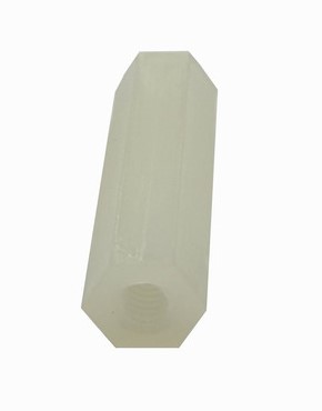 Separador plástico H/H M4*10mm blanco (unidad)