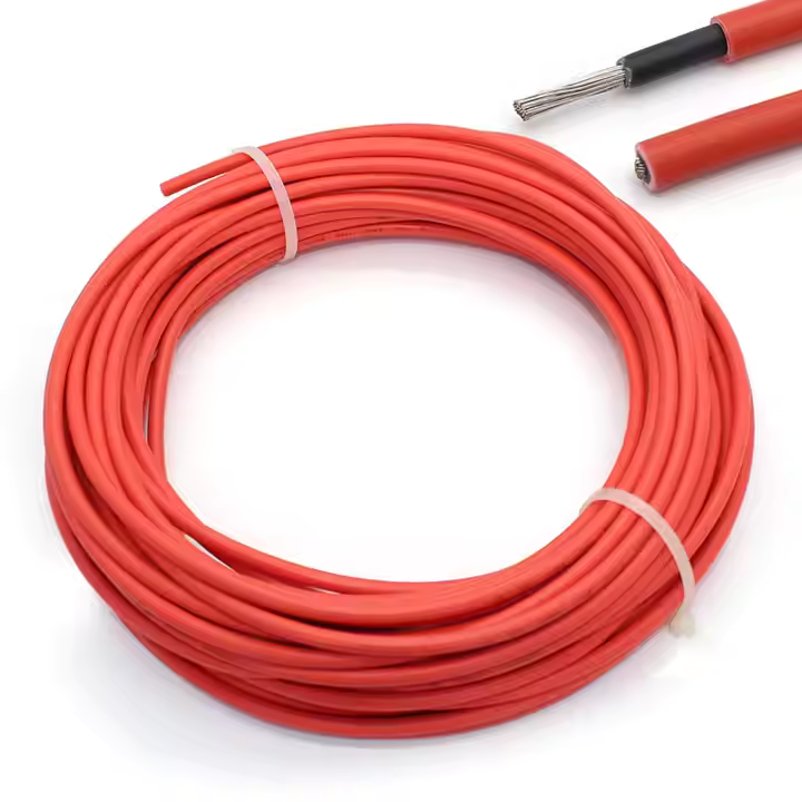 Cable solar 12 AWG 1500V Rojo LEADER (2 metros)