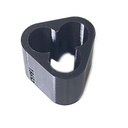 Base para soldar para 3 baterías de litio 18650. ABS Triangular