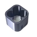 Base para soldar para 4 baterías de litio 18650. ABS Cuadrado