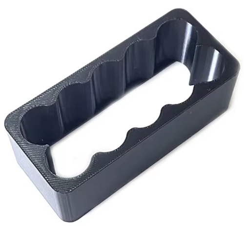 Base para soldar para 10 baterías de litio 18650. ABS Recta