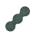 Aislante circular para batería 18650. 3 celdas