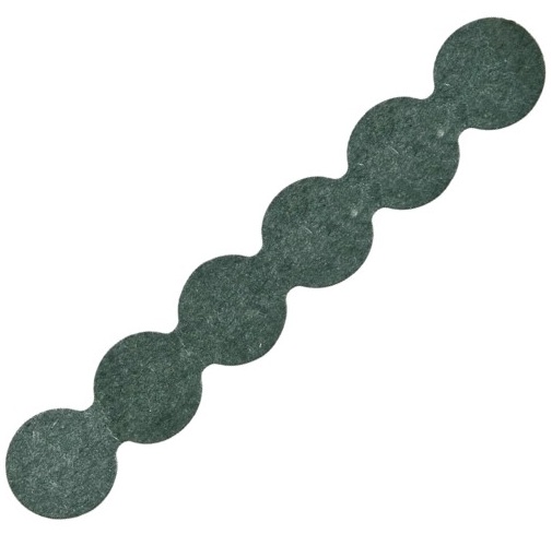 Aislante circular para batería 18650. 6 celdas