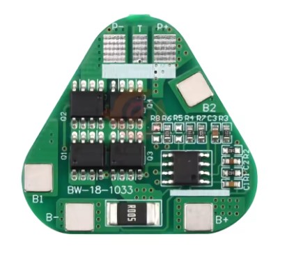Placa de protección de carga BMS para baterías 18650. 3S 12A