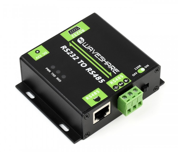 Convertidor RS232 a RS485 aislado de grado industrial.