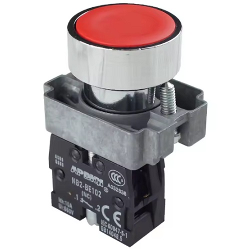 [XB2-BA41-BE101C-RO] Botón pulsador sin bloqueo NO. Rojo 22mm