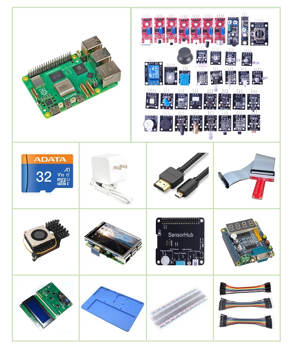 [KIT-RASP-1] Kit de desarrollo con sensores para Raspberry Pi 5. Nº1