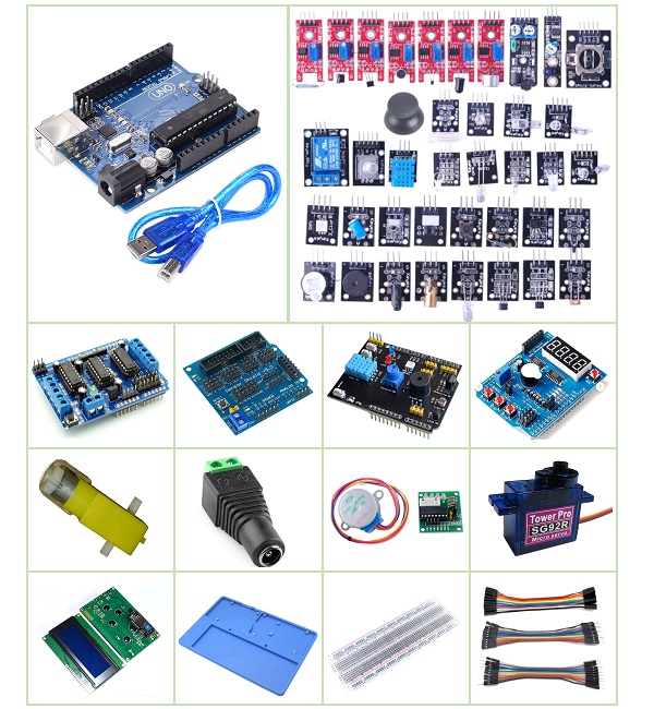Kit de shields y sensores para Arduino® UNO