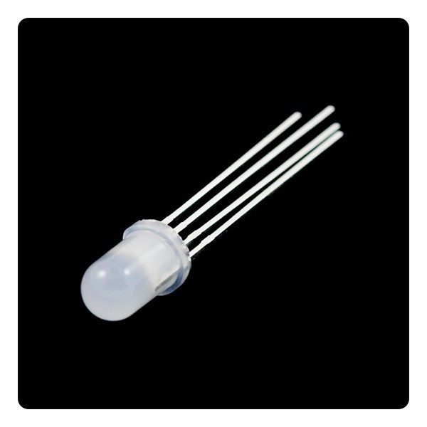 LED RGB 5mm Cátodo común Difuso