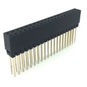 Conector hembra recto 2x20P-2.54mm, 12mm. Para Raspberry Pi