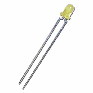 LED 3mm difuso Amarillo