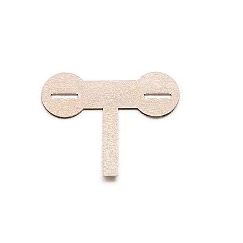 Conector de Niquel 2P para unir paquetes de baterías 18650. Forma 21-T1