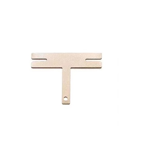 Conector de Niquel 2P para unir paquetes de baterías 18650. Forma 26-Tipo H