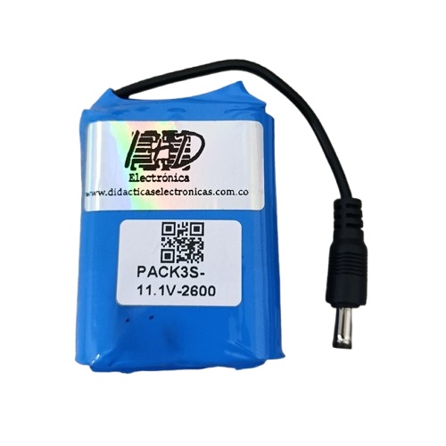 Paquete de baterías PACK3S 18650 11.1V, 2600mA