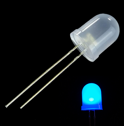 LED 10mm difuso Azul