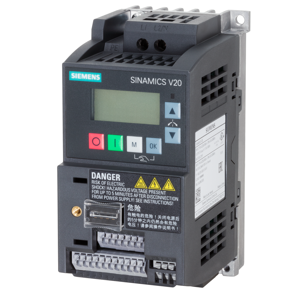 Variador SINAMICS V20 200-240VAC. 0.12kW