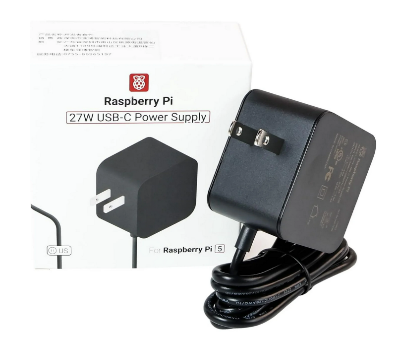 Fuente de alimentación 27 W USB-C para Raspberry Pi 5