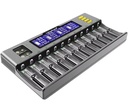 Cargador de baterías de 12 puestos Lii-S12