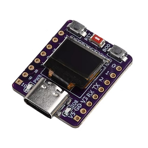 Tarjeta de desarrollo Wi-Fi Bluetooth ESP32-C3. Con pantalla OLED