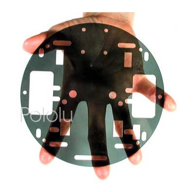 Chasis para robot  Pololu RRC01A gris transparente