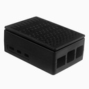 Caja plástica para Raspberry Pi. Tipo B Negra