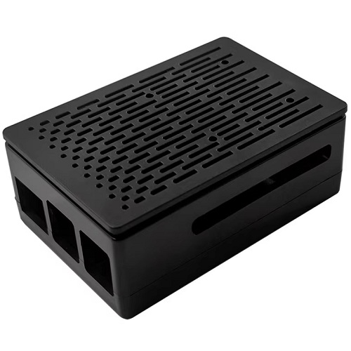 Caja plástica para Raspberry Pi. Tipo AB Negra