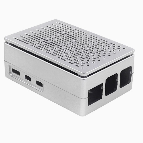 Caja plástica para Raspberry Pi. Tipo B Gris