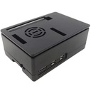 Caja plástica para Raspberry Pi. Negra