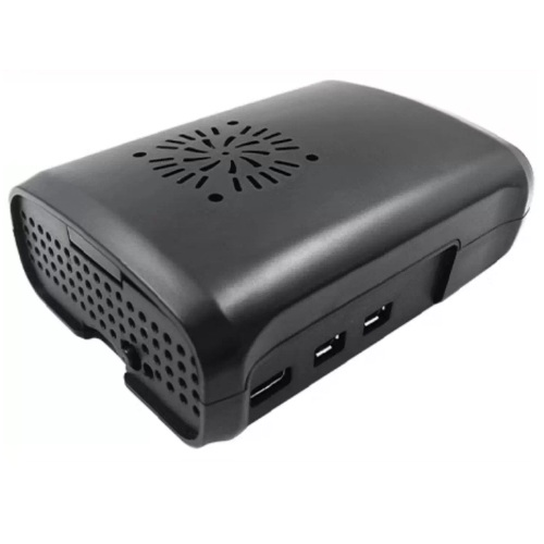Caja plástica para Raspberry Pi. Tipo C Negra