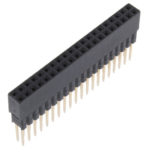 [H2X20-H13.5/PC9.7] Header hembra 2x20. 2.54mm. H13.5/PC9.7