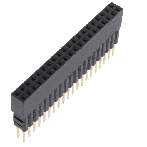 [H2X20-H16/PC7.2] Header hembra 2x20. 2.54mm. H16/PC7.2