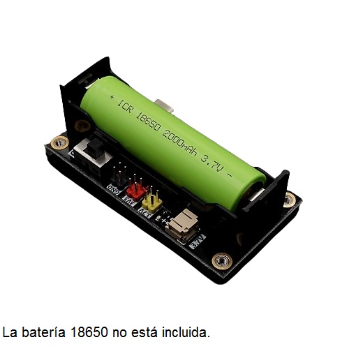 Módulo UPS de 1 batería 18650. Con USB tipo C y pines de salida