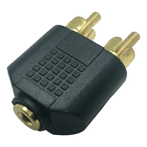 Conector plug estéreo a 2 Jack RCA