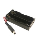 Portabatería para 2 baterías 18650. Con plug de conexión
